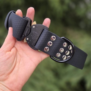 Obroża na klamrę 40mm z regulacją dla dużych psów