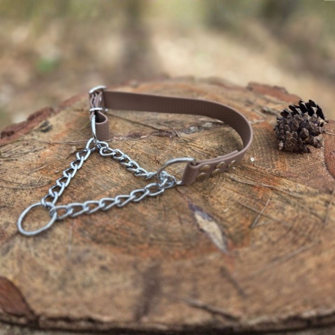 Obroża półzaciskowa martingale 25mm z regulacją obwodu