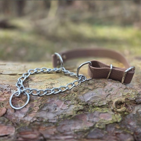 Obroża półzaciskowa martingale 25mm z regulacją obwodu