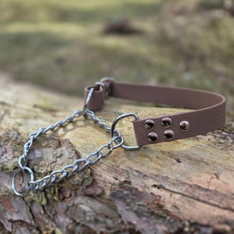 Obroża półzaciskowa martingale 25mm z regulacją obwodu