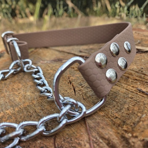 Obroża półzaciskowa martingale 25mm z regulacją obwodu